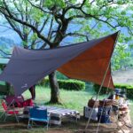 湖畔でキャンプ①